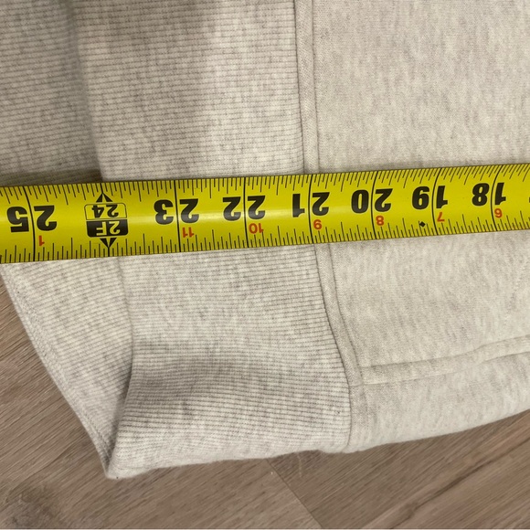 Lululemon Scuba Oversized Funnel Neck Half Neck Half Zip Heathered Light Ivory - Picture 8 of 8